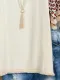 Casual Short Sleeve Round Neck Cotton-Blend Shirts & Tops