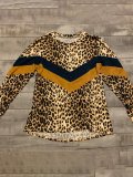 Leopard Jersey Stripe Shift Shirts & Tops