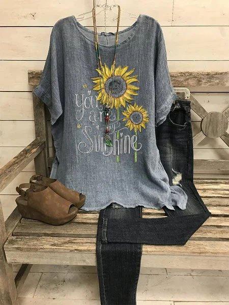 Floral Casual Printed Shirts & Tops