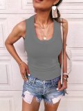 European and American summer casual sexy sleeveless skinny top