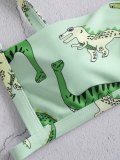 Cartoon Dinosaur Print Cami Bikini