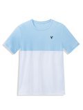 Men's Bird Embroidery Two Tone Colorblock Short Sleeve Tee