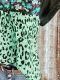 Short Sleeve Leopard Paneled Cotton-Blend Shirts & Tops