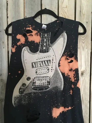 Black Cotton-Blend Vintage Vests