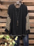 Long Sleeve Round Neck Casual Shirts & Tops