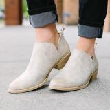 Plus Size Chunky Heel Short Boots Female Non-slip Cute Bootie