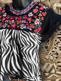 Printed Short Sleeve Crew Neck Shirts & Tops
