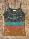 Sleeveless U-Neck Ombre/tie-Dye Jersey Vests