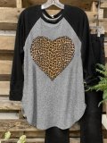 Letter Printed Long Sleeve Casual Shirts & Tops
