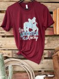 Casual summer short-sleeved Cowgirl T-shirt