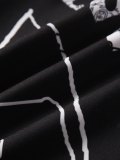 Men’s Darkness Abstract Print Button Blouse