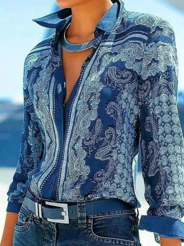 Tribal Vintage Printed Shirts & Tops