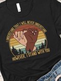 Black History Month I Stand With You Shift People Vintage Shirts & Tops