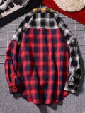 Men's Four Tone Patchwork Plaid Shirt