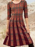 Vintage Round Neck Dresses