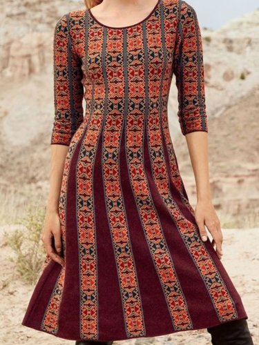 Vintage Round Neck Dresses