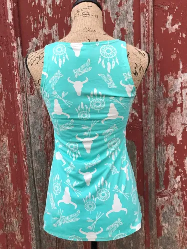 Cowgirl Casual Cold Shoulder Tanks