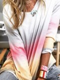 Casual Cotton Crew Neck Long Sleeve Shirts & Tops
