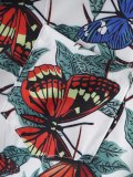 Men's Retro Butterfly Graphic Button Up Shirt