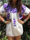 Short Sleeve Casual Floral Dresses