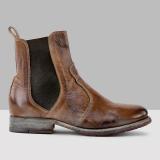 Women's Vintage Low Heel Plus Size Ankle Booties Slip-on Short Chelsea Boots