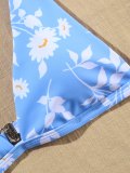 Flower Print Tie Shoulder Bikini