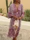 5 Colors Summer Bohemian Style V Neck Sexy Printed Dresses