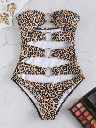 Backless O Ring One-Piece Swimsuit