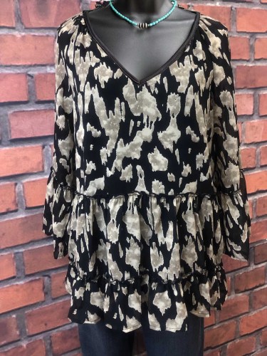 Floral Holiday Cotton-Blend Shirts & Tops