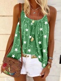 Sleeveless Printed Shirts & Tops