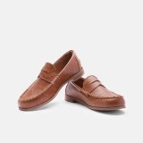 Women Vintage Slip On Loafers Low Heel PU Leather Loafers