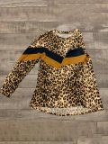 Leopard Jersey Stripe Shift Shirts & Tops