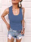 European and American summer casual sexy sleeveless skinny top