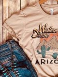 Apricot Short Sleeve Printed Shirts & Tops