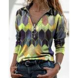 Spring/summer fashion simple print T-shirt