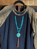 Leopard Round Neck Long Sleeve Loose Tunic & Tops