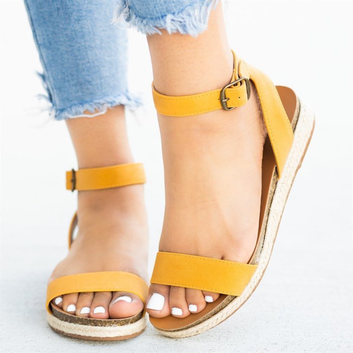 Espadrille Open Toe Sandals