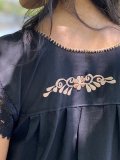 Vintage Paneled Short Sleeve Tribal Dresses