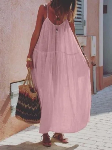 Large size loose bohemian dress