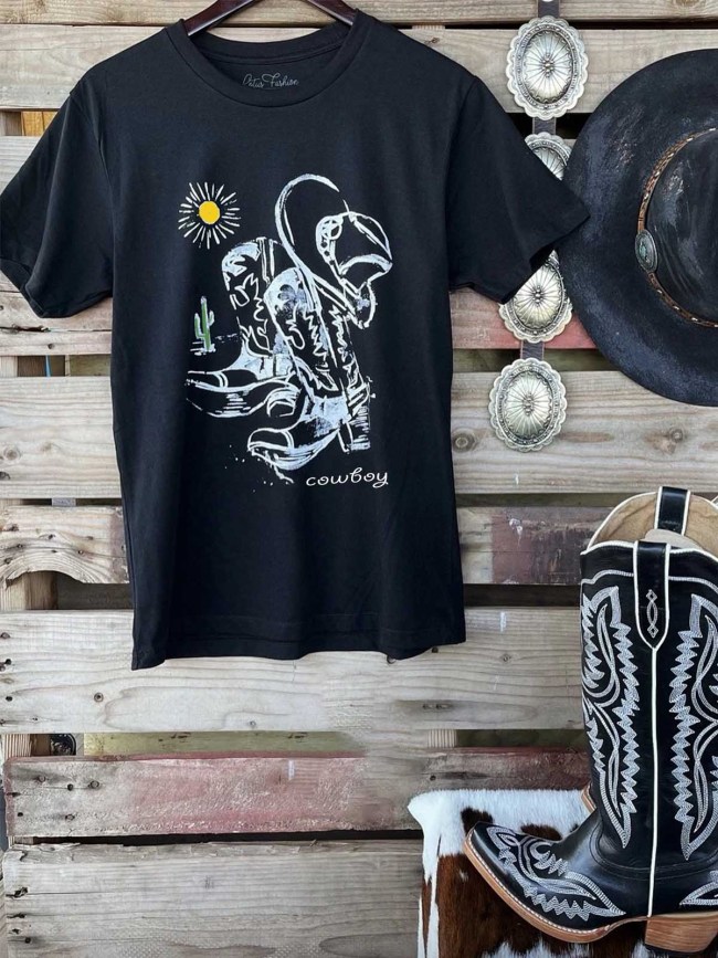 Short Sleeve Cotton-Blend Crew Neck Casual Shirts & Tops