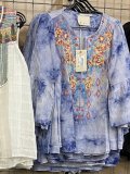 Romantic Shift Boho Cotton-Blend Shirts & Tops