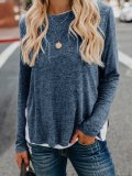 Long Sleeve Solid Cotton-Blend Shirts