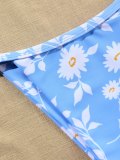 Flower Print Tie Shoulder Bikini