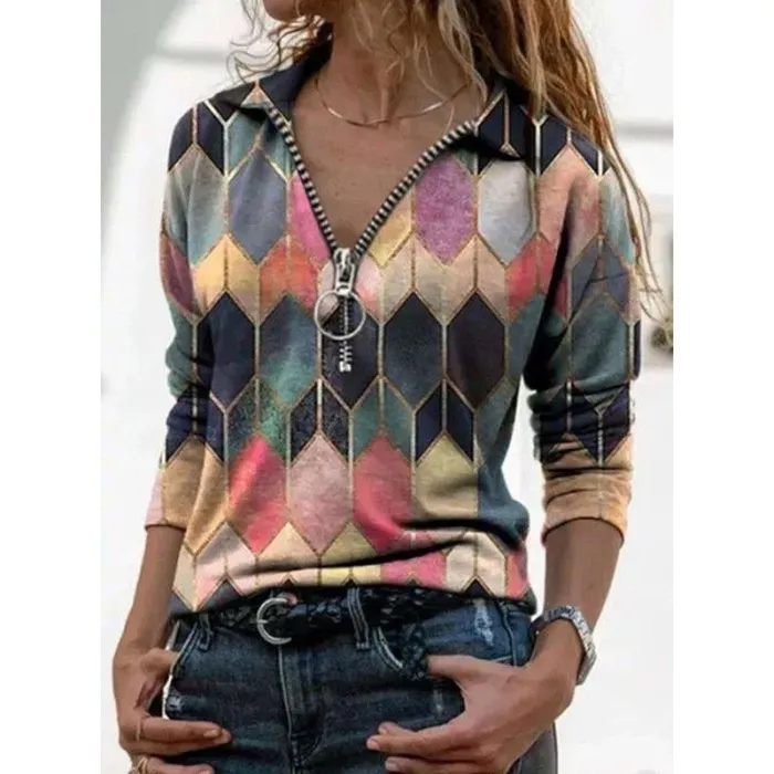 Spring/summer fashion simple print T-shirt