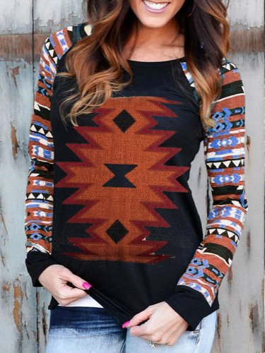 Geometric Casual Shirts & Tops