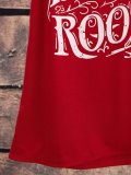 Red Casual Cotton Vests