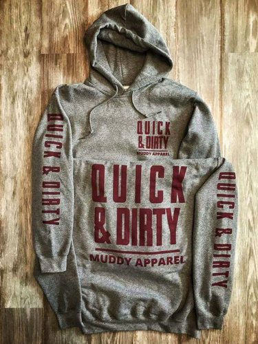 Gray Vintage Printed Sweatshirt