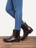 Women's Vintage Low Heel Plus Size Ankle Booties Slip-on Short Chelsea Boots