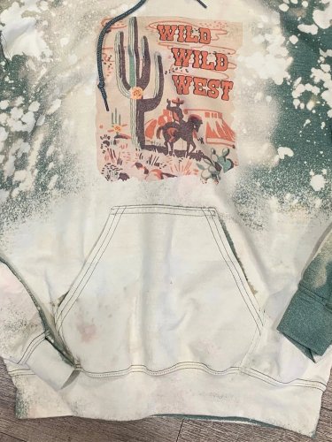 Printed Vintage Shift Tropical Sweatshirt