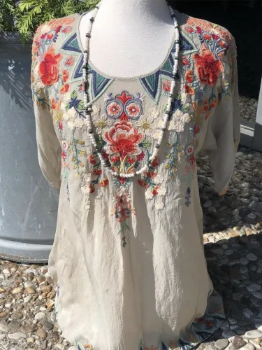 Romantic Wedding Blooming Crew Neck Shirts & Tops